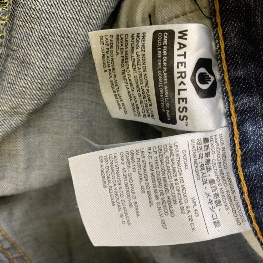 Levis 559 Relaxed Straight Leg Jeans Mens 40x38‎ Blue Denim Medium Wash - Picture 8 of 11
